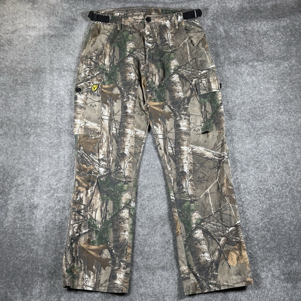 Scent Blocker Pants Men's Large Realtree Xtra Cargo Camo Hunting Turkey Deer